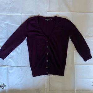 VINCE purple cardigan